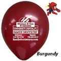 11" Decorator Burgundy Red Latex Balloons